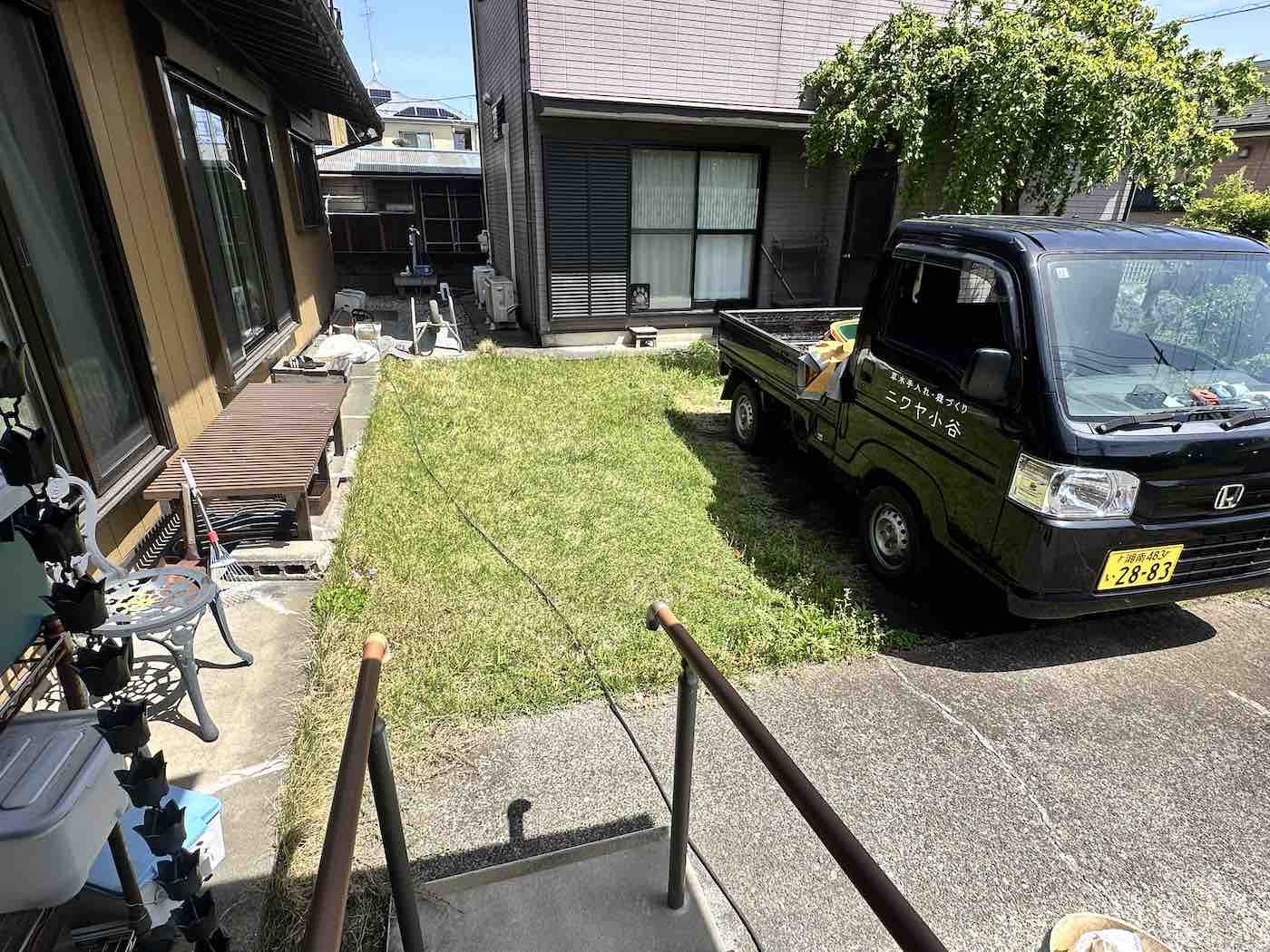 お庭のフルリフォームと稲荷社の石積み土台設置工事 / 神奈川県大和市
